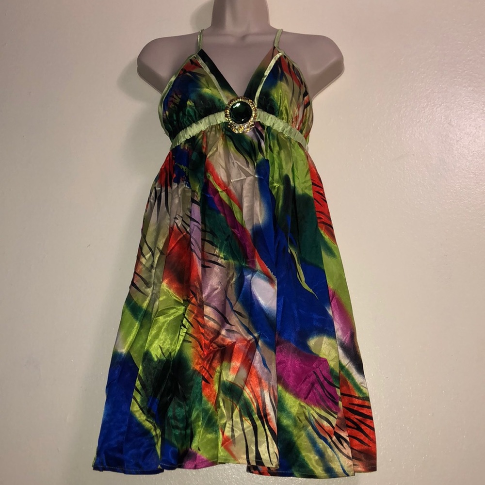 Multicolor Print Dress